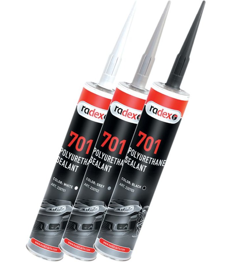 Polyuretanový karosářský tmel Radex 310ml černý
