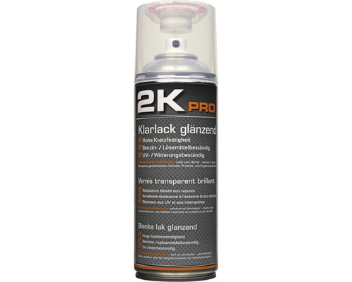 Sprej bezbarvý lak lesk s tužidlem 2K Pro 400 ml